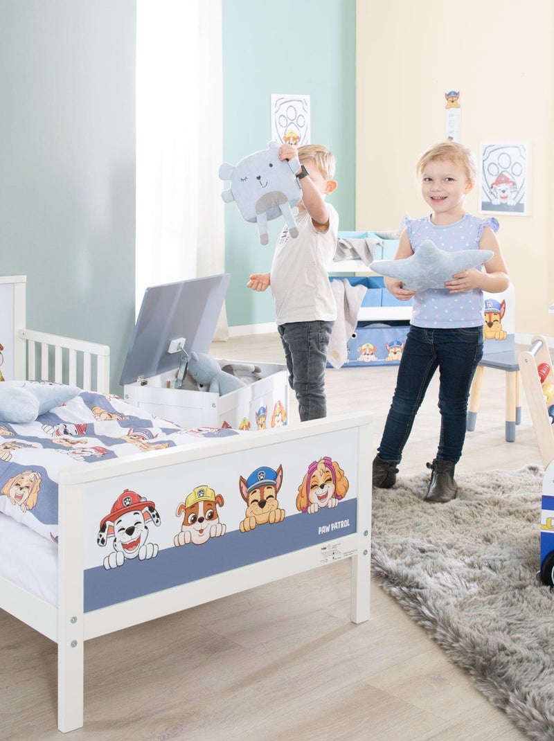 Cama infantil con barreras de seguridad y ropa de cama - ROBA 'Paw Patrol' Blanco Azul Gris - Kiabi