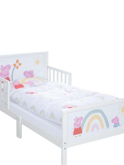 Cama infantil con barreras de seguridad y ropa de cama - ROBA 'Peppa Pig' - Kiabi