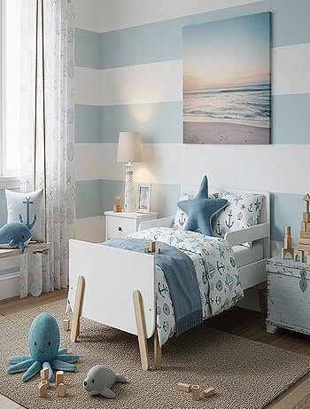 Cama infantil extensible de madera 80x140-165-190 PIRATE