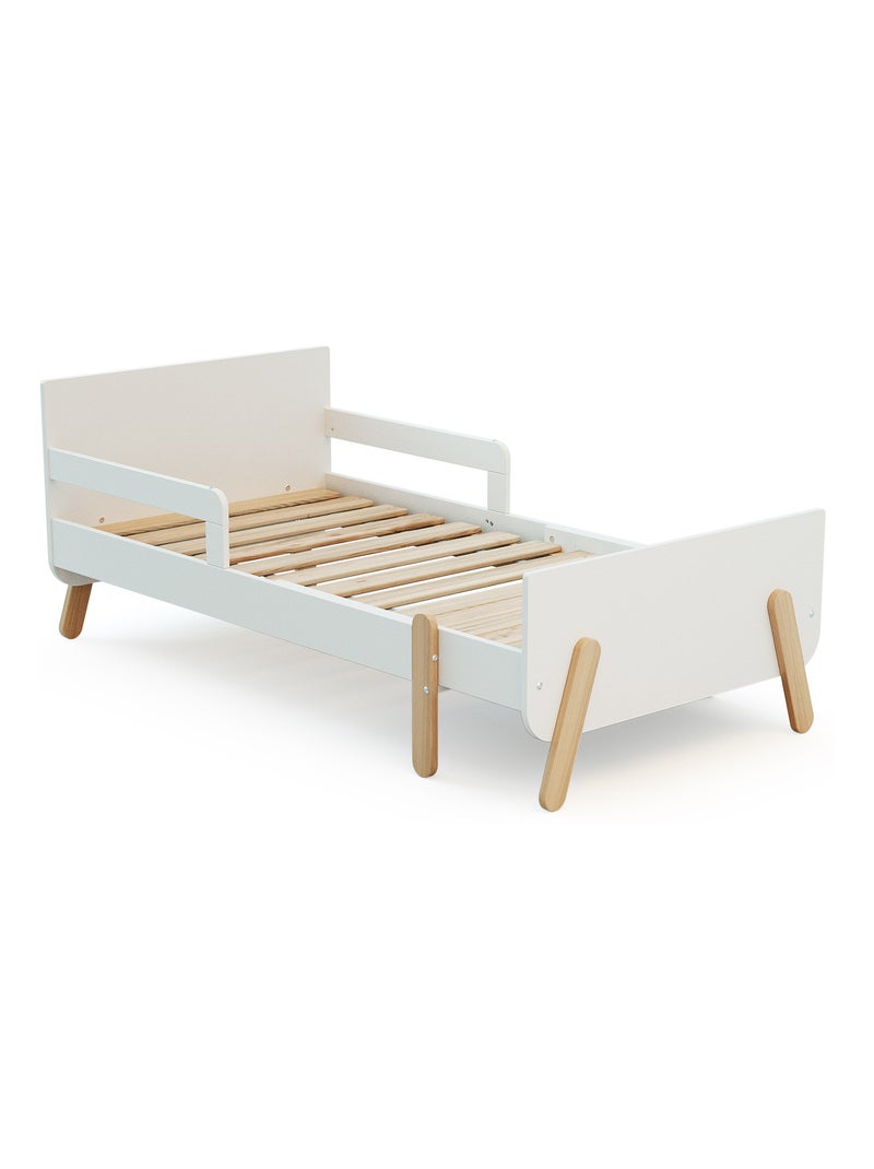 Cama infantil extensible de madera 80x140-165-190 pirate Blanco - Kiabi