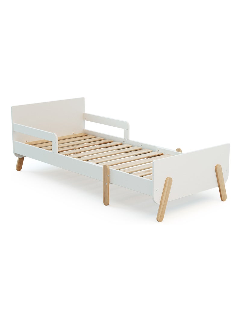 Cama infantil extensible de madera 80x140-165-190 pirate Blanco - Kiabi