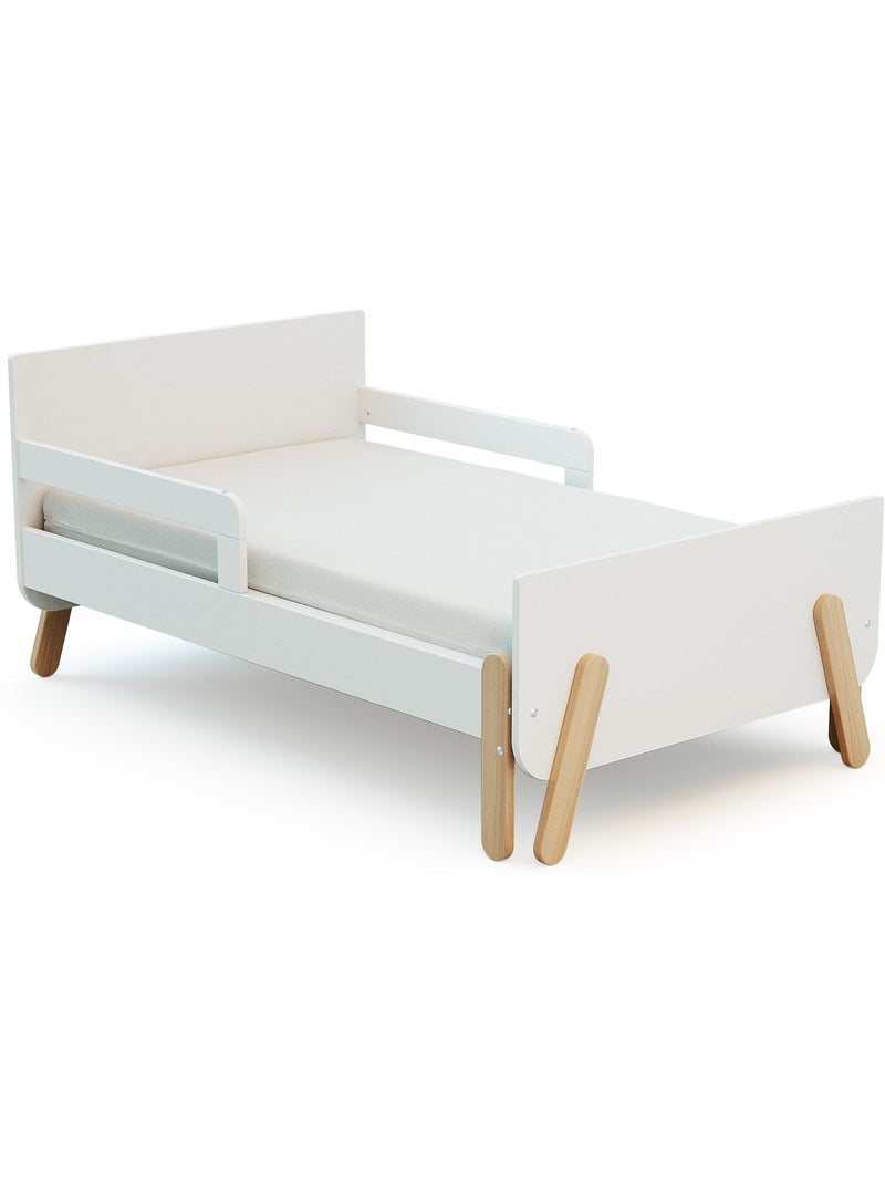 Cama infantil extensible de madera 80x140-165-190 pirate Blanco - Kiabi