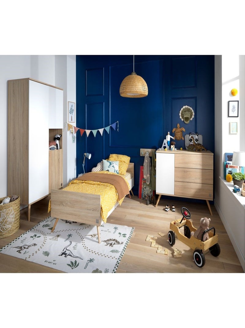 Cama juvenil 190x90cm en madera - SAUTHON Marrón - Kiabi
