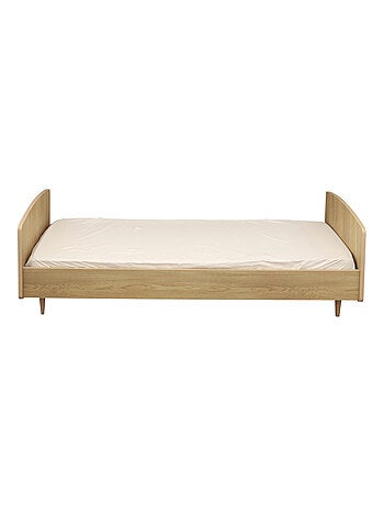 Cama juvenil 190x90cm en madera de roble - SAUTHON