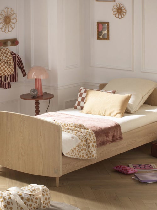 Cama juvenil 190x90cm en madera de roble - SAUTHON - Kiabi