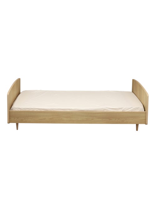 Cama juvenil 190x90cm en madera de roble - SAUTHON - Kiabi