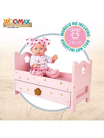 Cama madera para muñecas WOOMAX