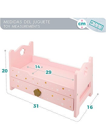Cama madera para muñecas WOOMAX