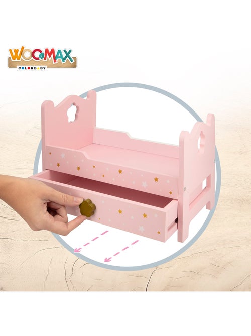 Cama madera para muñecas WOOMAX - Kiabi Cama madera para muñecas WOOMAX - Kiabi