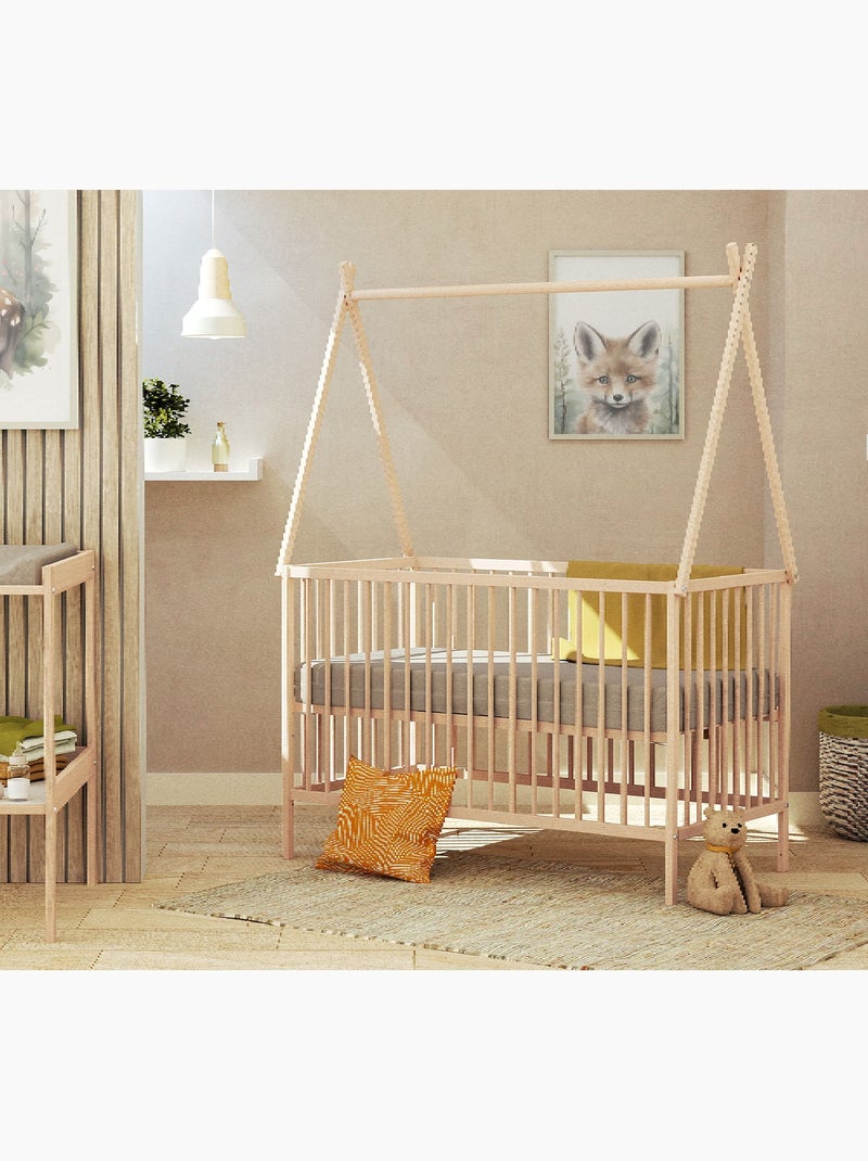 Cama tipi infantil madera one Marrón avellana - Kiabi