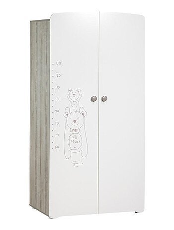 Cama trío de madera blanca, cómoda y - BABYPRICE
