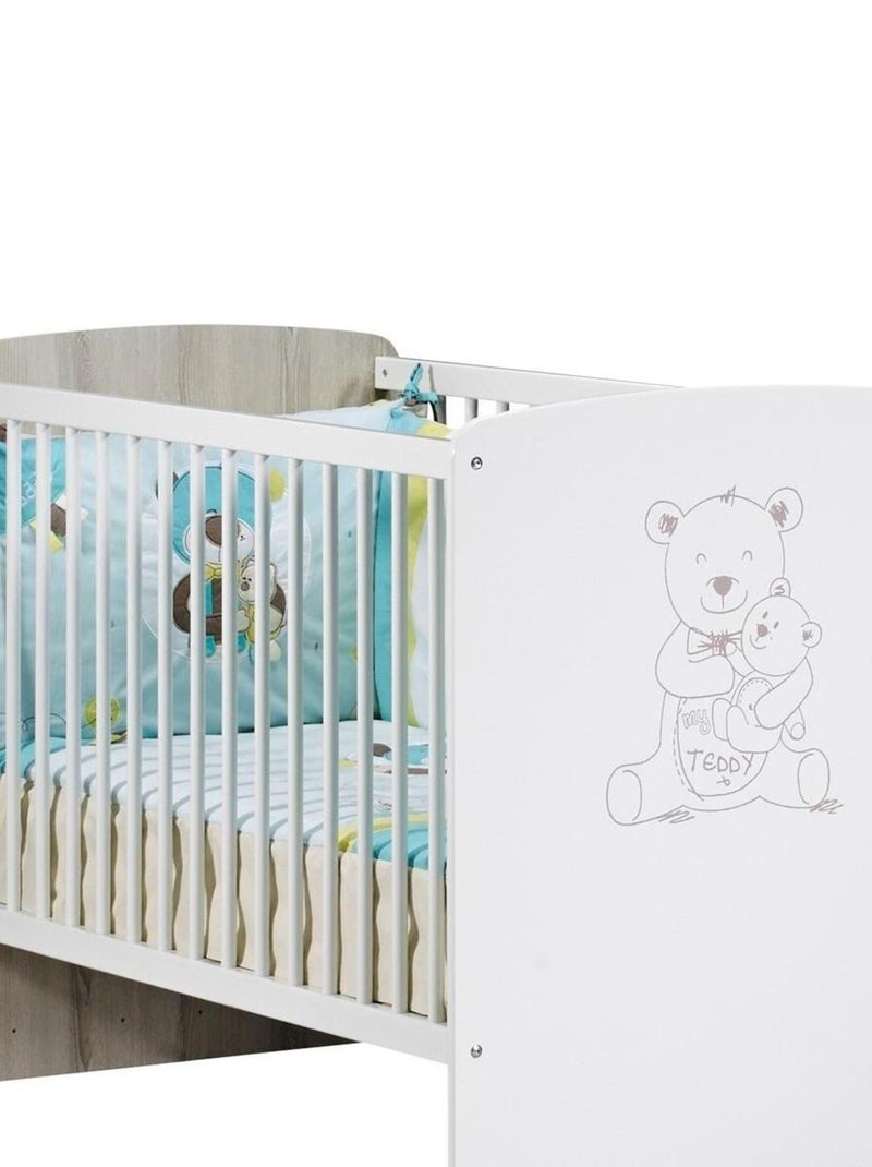 Cama trío de madera blanca, cómoda y - BABYPRICE Blanco - Kiabi