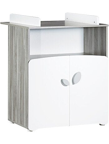 Cama trío y cambiador de madera - BABYPRICE