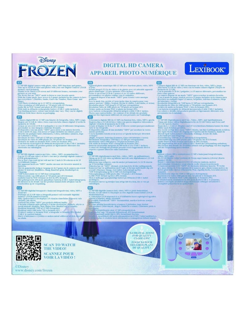 Cámara digital Frozen Starcam® con tarjeta SD Azul - Kiabi