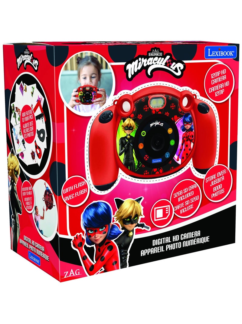 Cámara digital HD Miraculous Starcam® con tarjeta SD Rojo - Kiabi