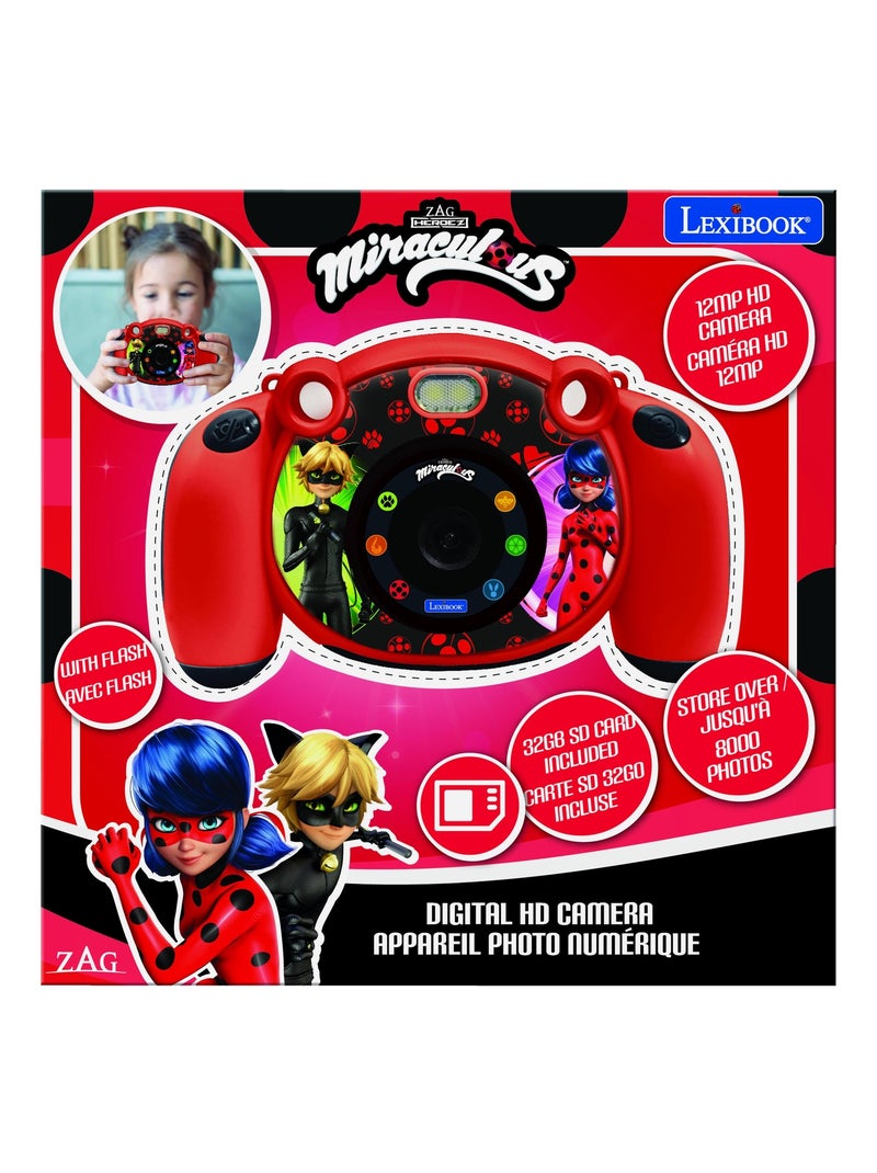 Cámara digital HD Miraculous Starcam® con tarjeta SD Rojo - Kiabi