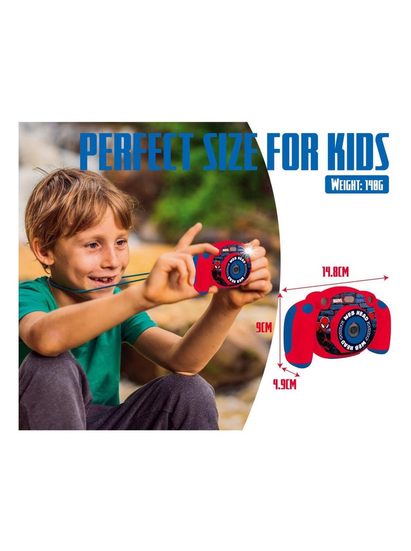 Cámara digital HD SpiderMan Starcam® con tarjeta SD Rojo - Kiabi