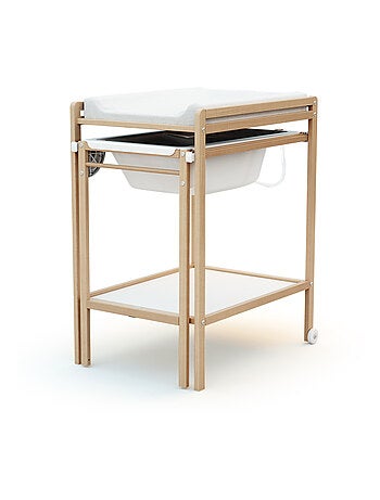 Cambiador bebé con bañera ESSENTIEL madera