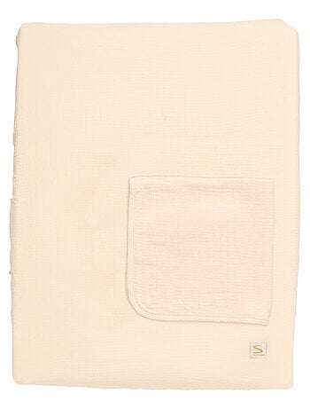 Cambiador con doble funda de gasa de algodón y - SAUTHON