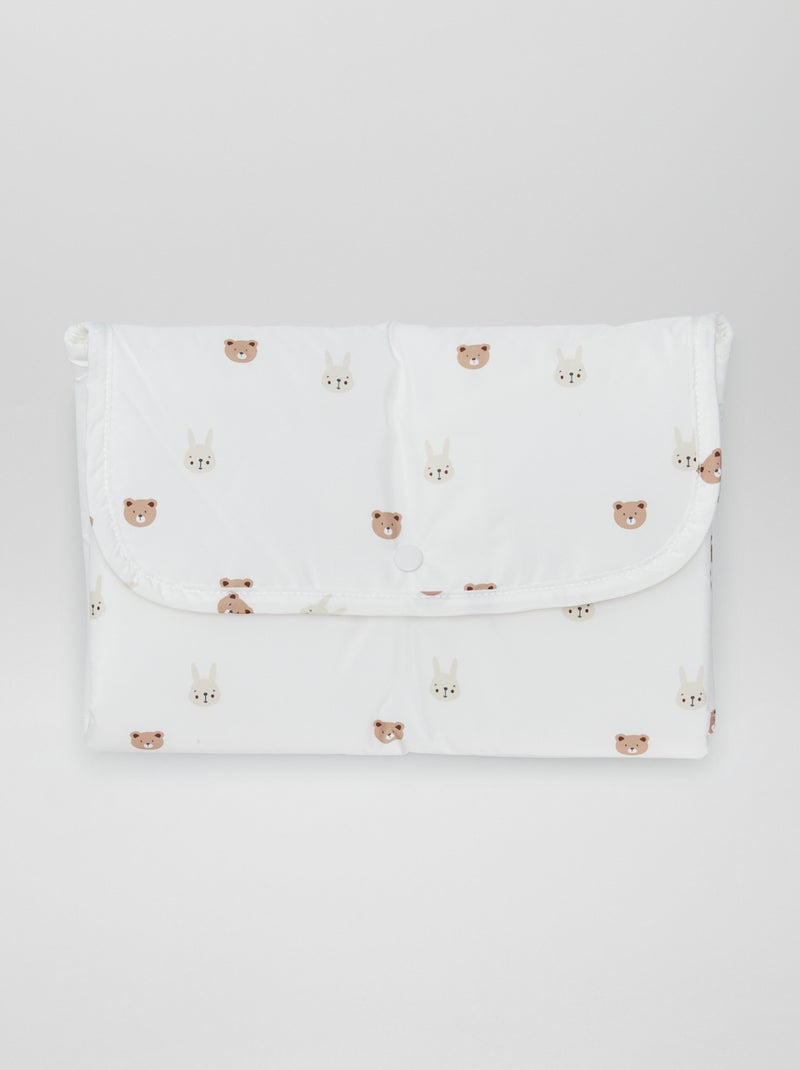 Cambiador con estampado de 'animales' BLANCO - Kiabi