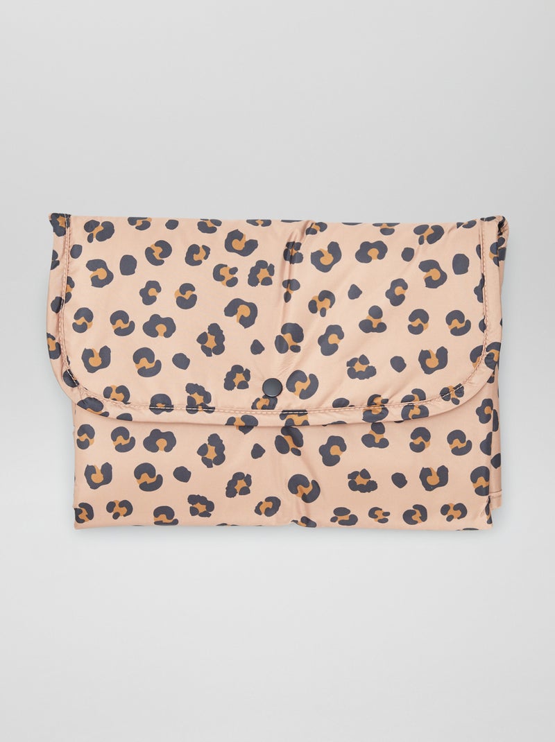 Cambiador con estampado de leopardo MARRON - Kiabi
