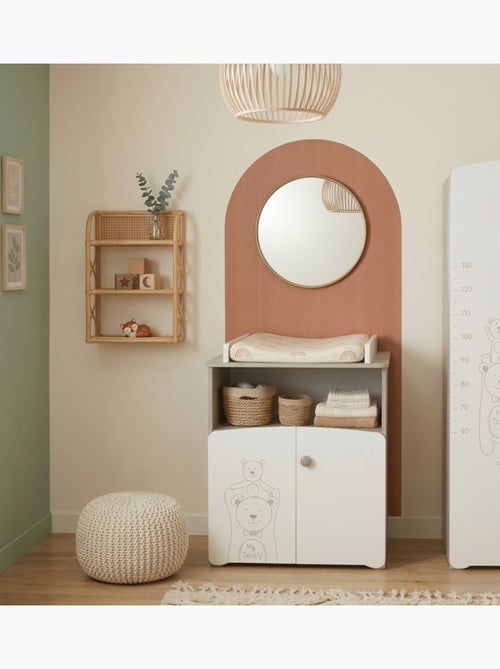 Cambiador de madera blanco 2 puertas - BABYPRICE - Kiabi