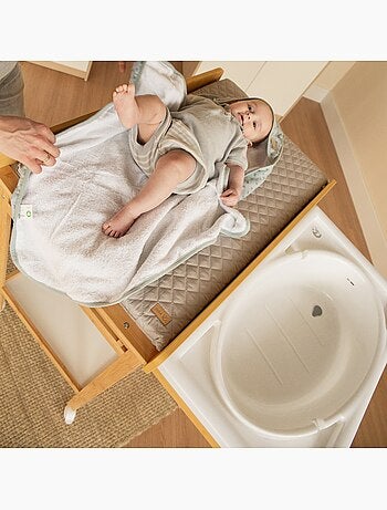 Cambiador extensible con bañera + Colchón cambiador “roba Style” – Bicolor
