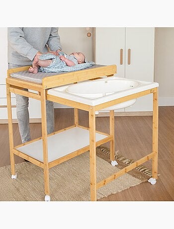 Cambiador extensible con bañera + Colchón cambiador “roba Style” – Bicolor