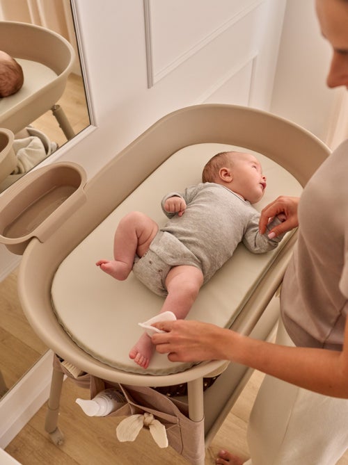 Cambiador LIONELO Rosie - Altura ajustable - Ruedas - Organizador - Kiabi