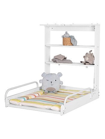 Cambiador mural abatible + colchón 'Dschungelbaby' - ROBA