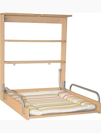 Cambiador mural abatible + colchón 'Dschungelbaby' - ROBA