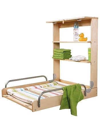 Cambiador mural abatible + colchón 'Dschungelbaby' - ROBA