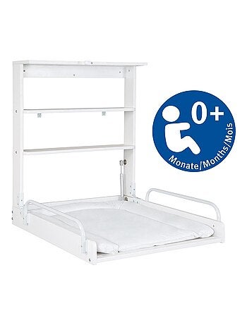 Cambiador mural abatible + colchón impermeable 'Roba'