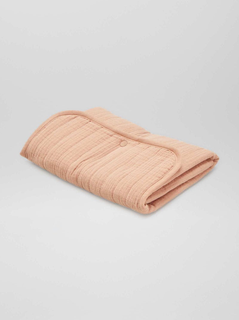Cambiador portátil de gasa de algodón BEIGE - Kiabi