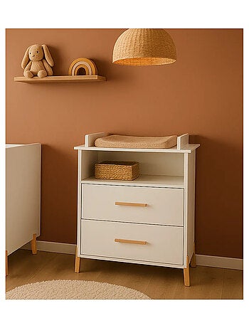 Cambiador sobre patas de madera - BABYPRICE