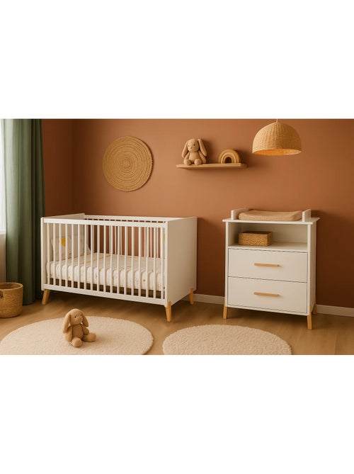 Cambiador sobre patas de madera - BABYPRICE - Kiabi