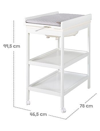 Cambiador y bañera 2 en 1 + colchón cambiador repelente 'Roba Style'