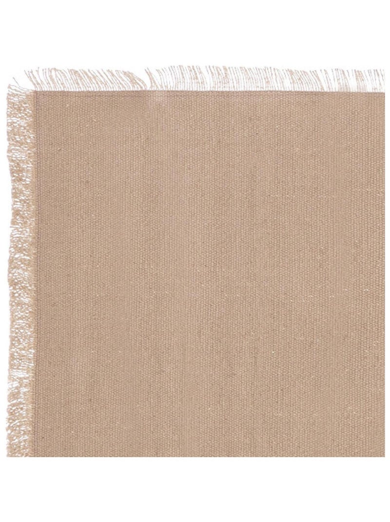 Camino de mesa con flecos Beige - Kiabi
