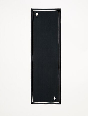 Camino de mesa estampado Navidad en algodón 36x180 cm