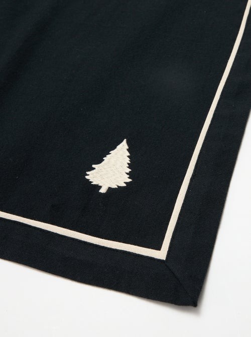 Camino de mesa estampado Navidad en algodón 36x180 cm - Kiabi