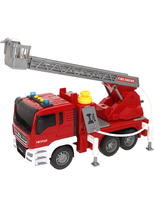 Camión bomberos juguete fricción c/luz y sonido 1:10 speed & go - Kiabi