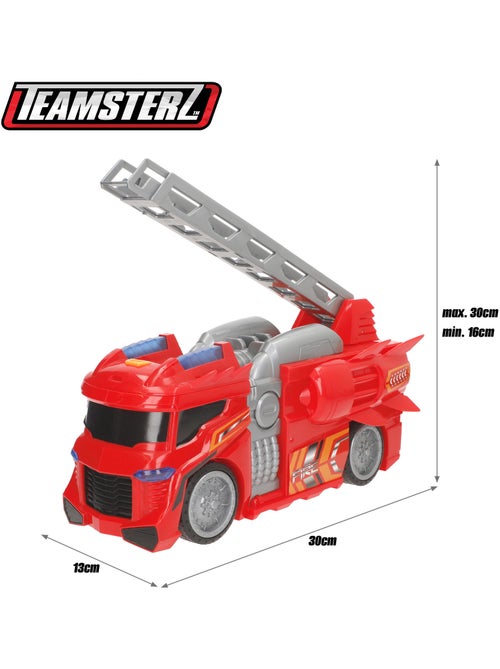 Camión de bomberos con luz y sonido teamsterz - Kiabi