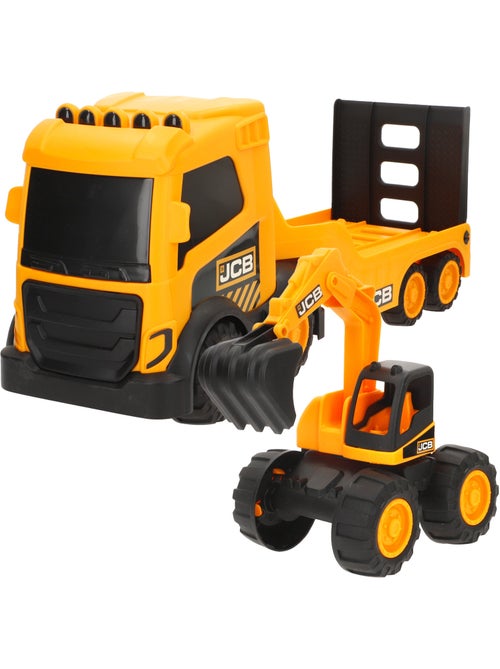 Camión de construcción con excavadora de juguete teamsterz - Kiabi