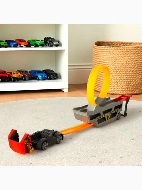 Camión lanzador de coches con pista looping y coche metálico teamsterz - Kiabi