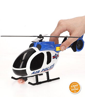 Camión portavehículos policía fricción c/luz y sonido 1:12 speed & go