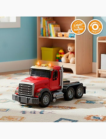 Camión transporte agrícola con luz y sonido 1:14 + tractor y remolque speed & go