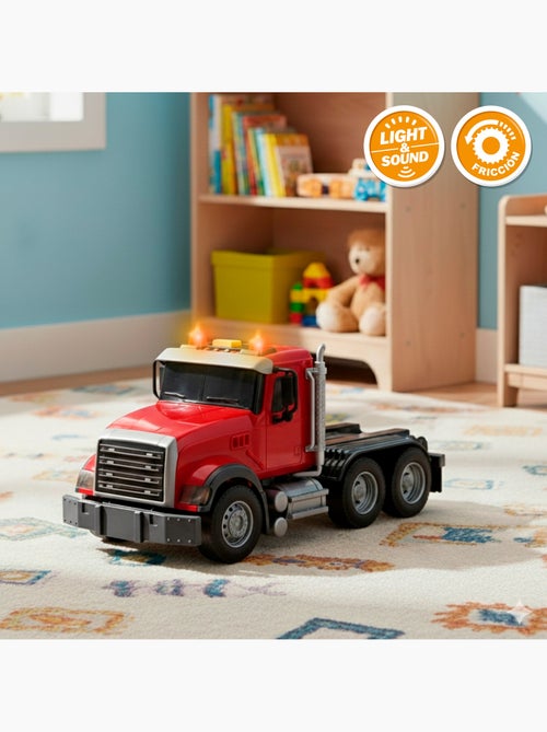 Camión transporte agrícola con luz y sonido 1:14 + tractor y remolque speed & go - Kiabi