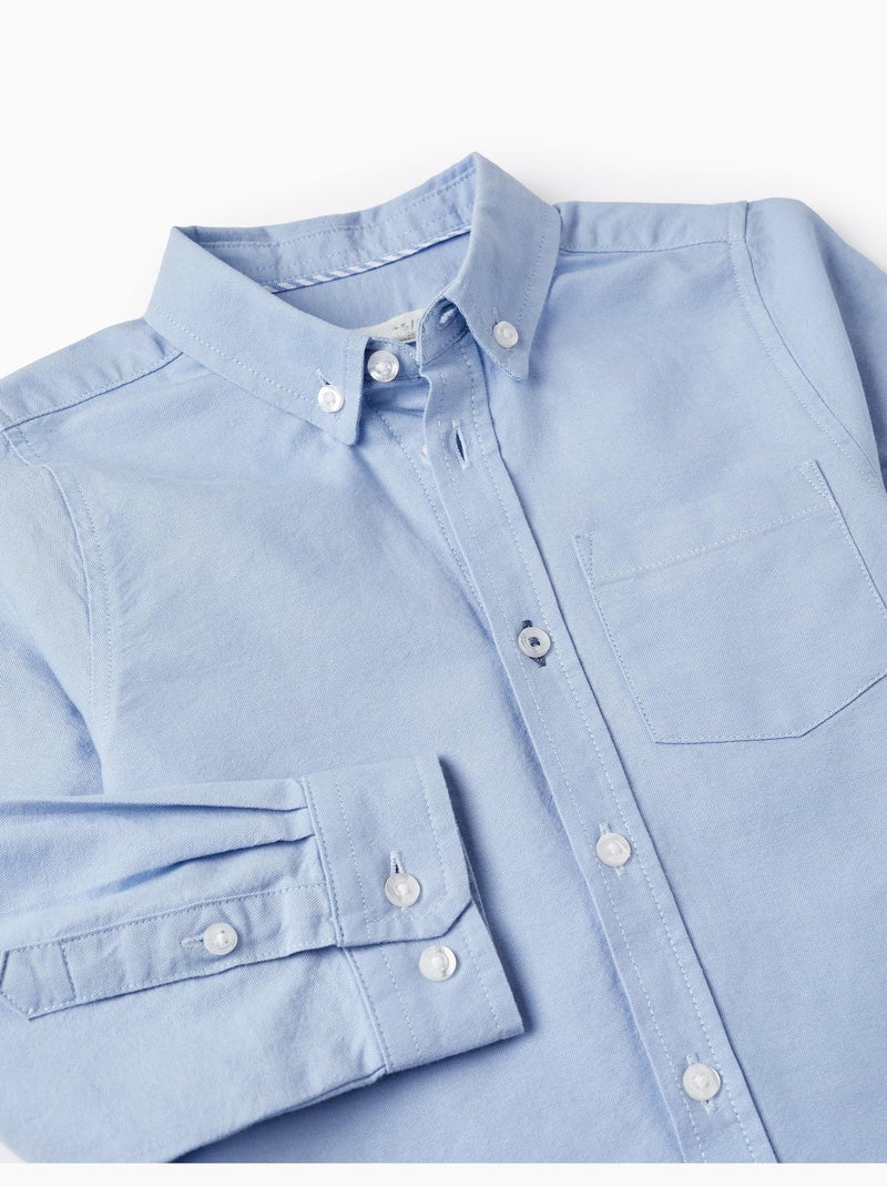Camisa 100% algodón Azul claro - Kiabi