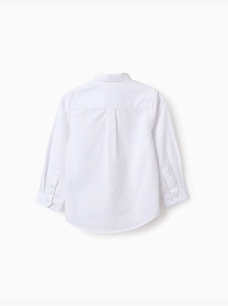 Camisa 100% algodón Blanco - Kiabi