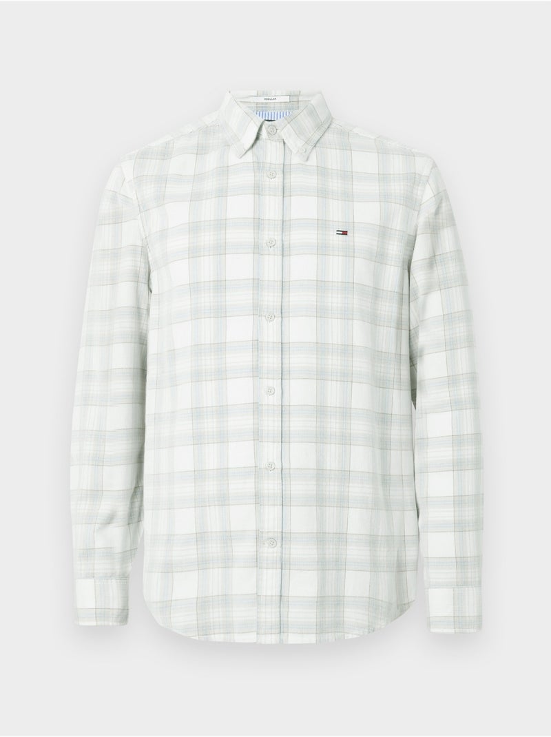 Camisa a cuadros - Tommy jeans Blanco - Kiabi